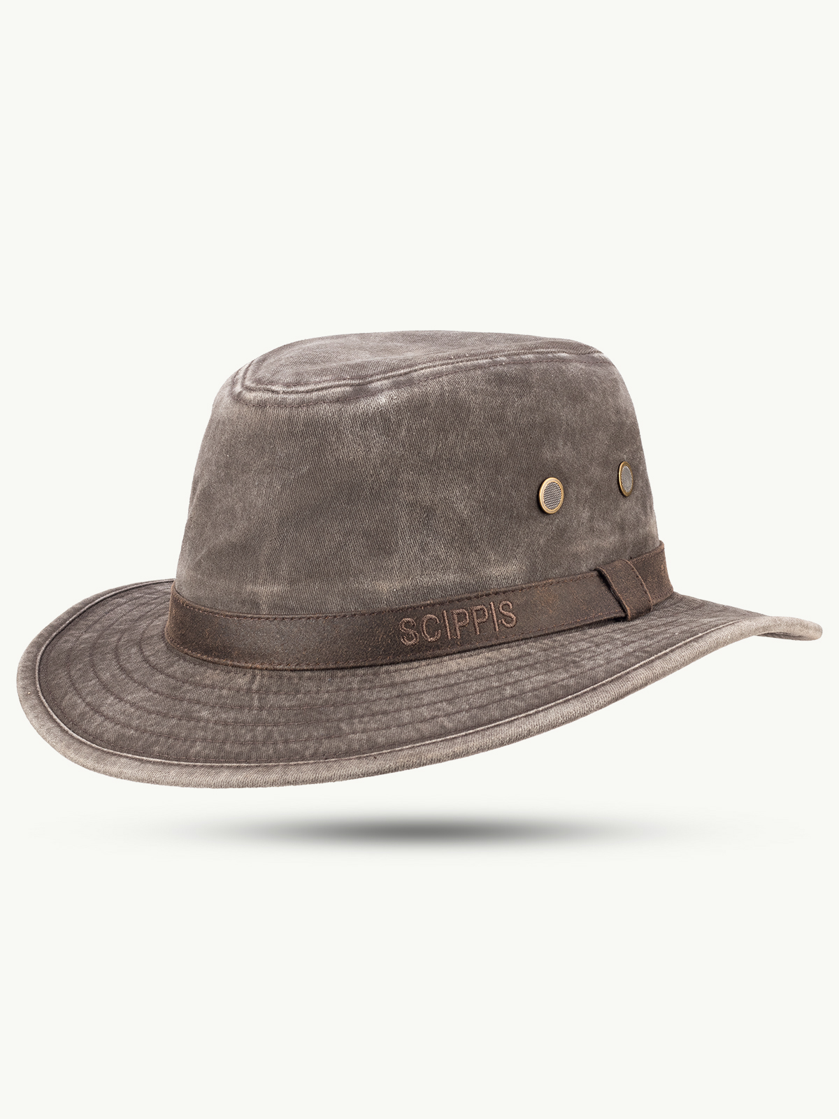 SCIPPIS SEDONA Outdoorhut aus Baumwolle mit breiter Krempe und kontrastierendem Hutband
