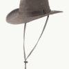 SCIPPIS MERIDIAN Outdoorhut aus gewachster Baumwolle in Olive mit breiter formbarer Krempe